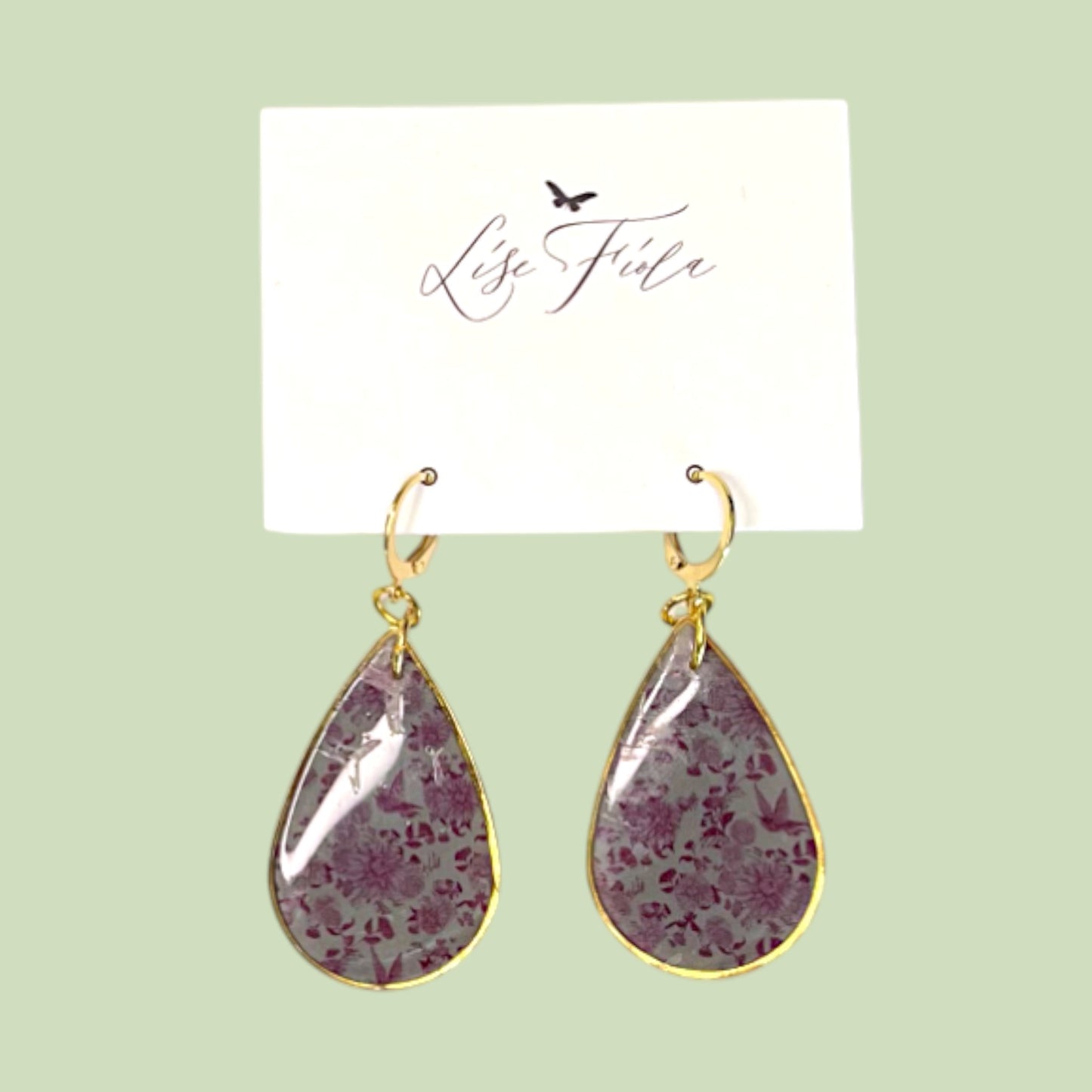 Earrings - Chinoiserie Drop