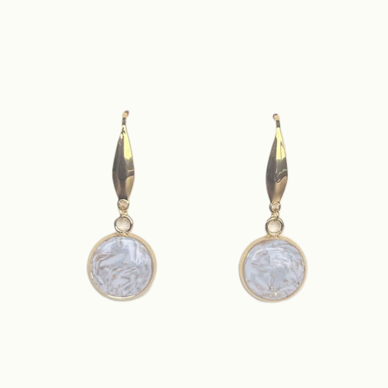 Earrings - Forever Light Marble