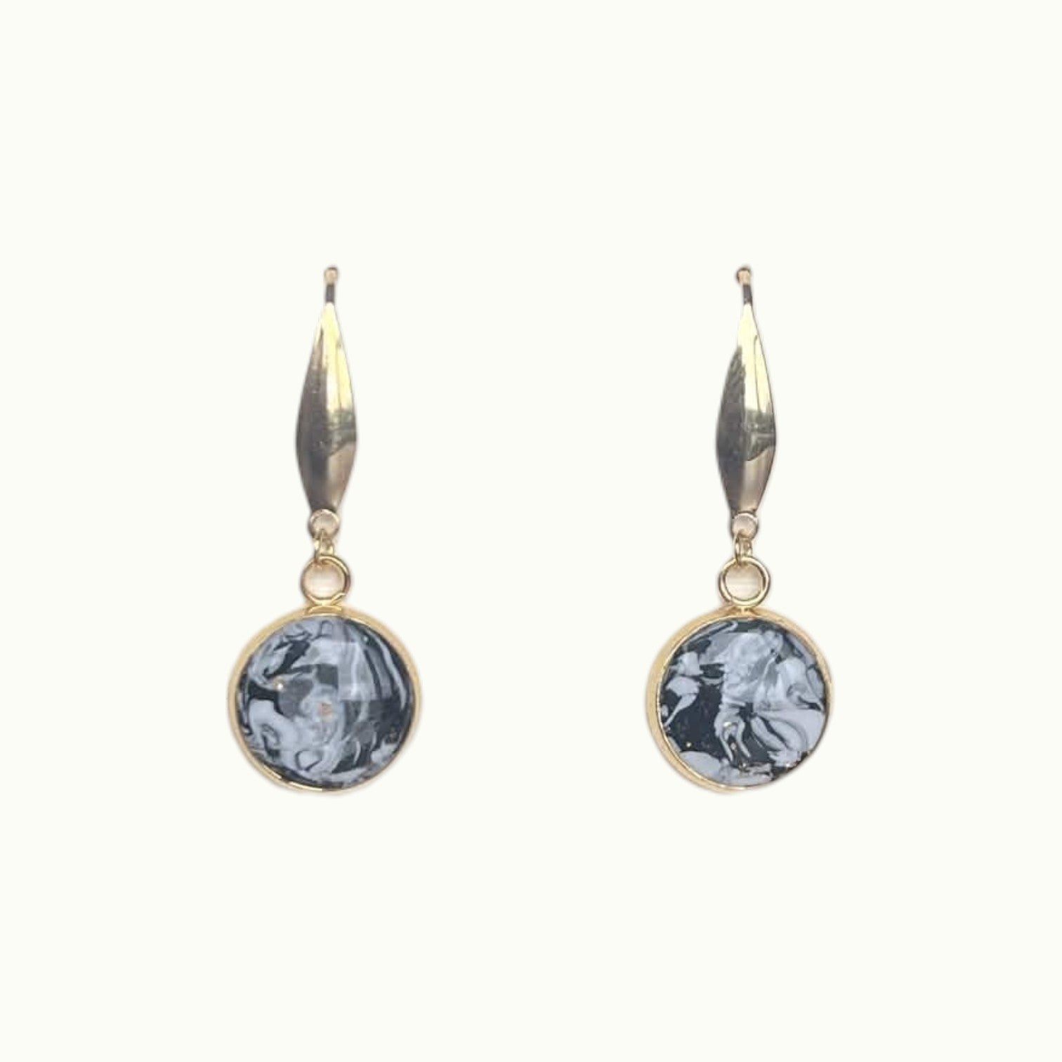 Earrings - Forever Dark Marble