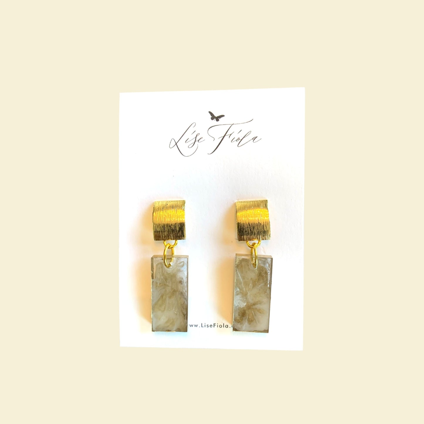 Boucles d'oreilles - Barre scintillante