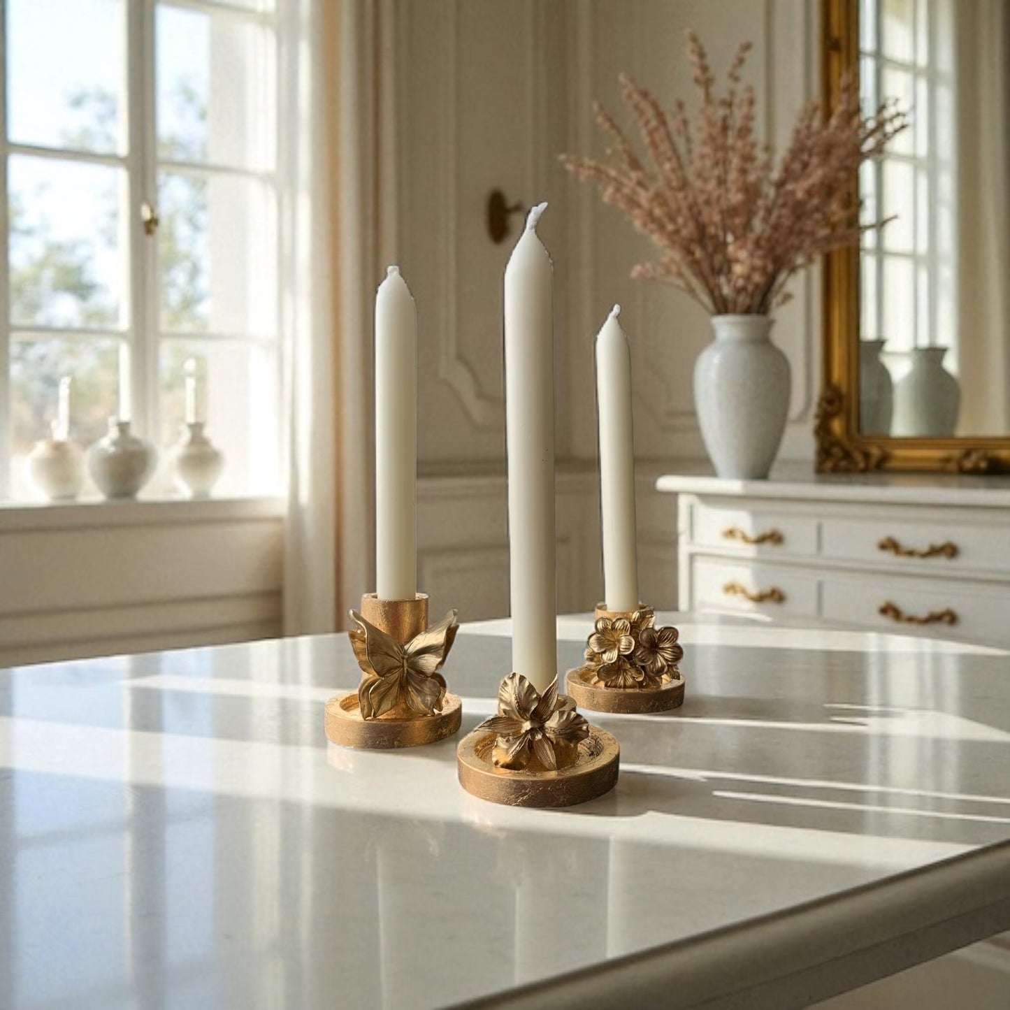 Décor - Ensemble de porte-bougies Adorn - Or