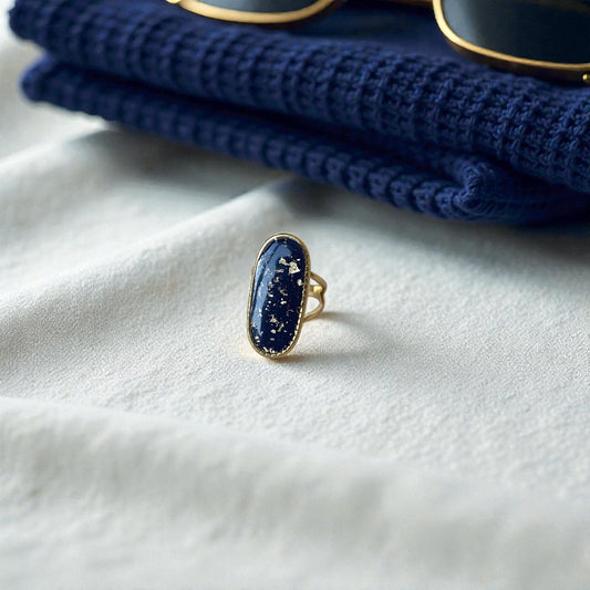 Ring - Navy Speckle