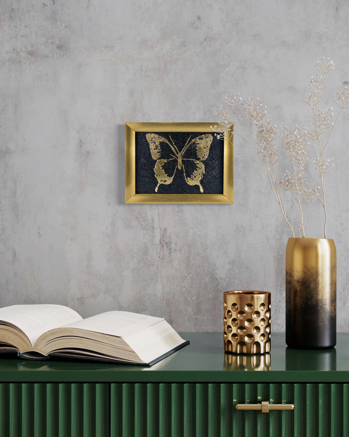 Art mural - Papillon scintillant