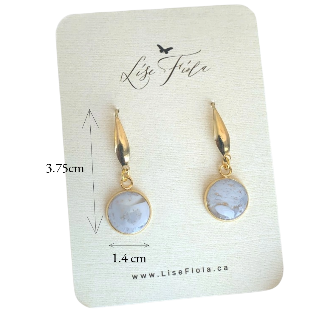 Boucles d'oreilles - Marbre Forever Light
