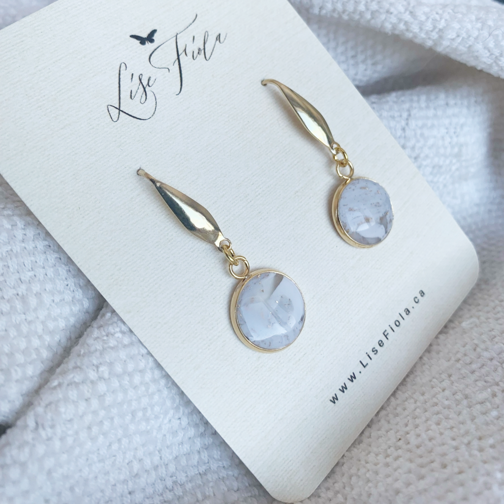 Boucles d'oreilles - Marbre Forever Light