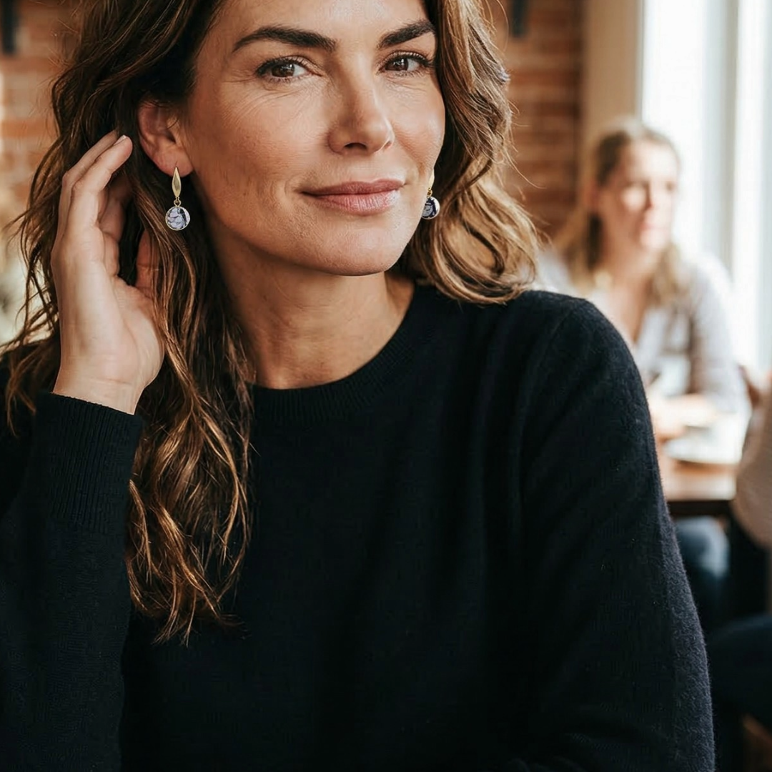 Boucles d'oreilles - Marbre Forever Light