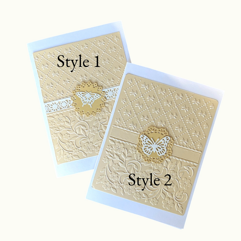 Carte de vœux - Papillons en vol