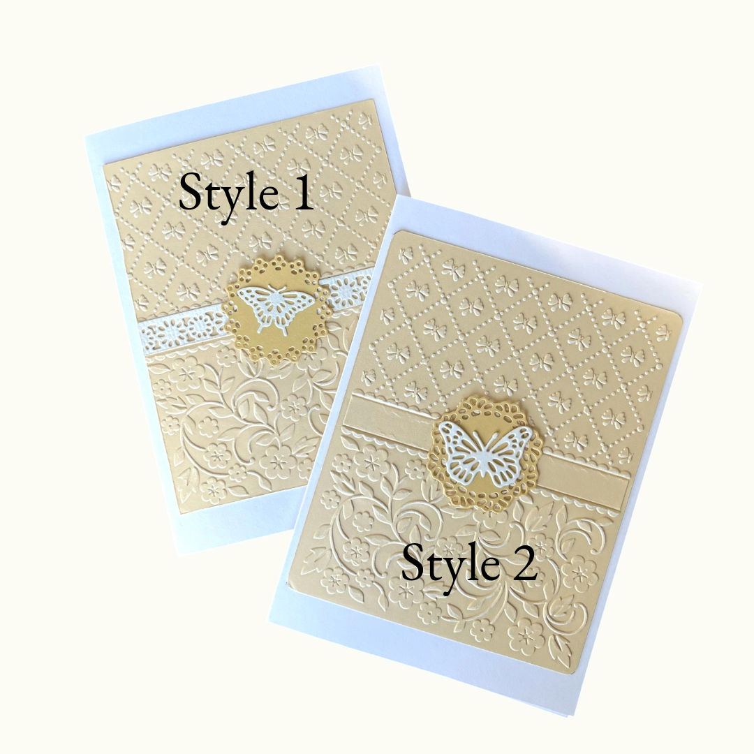 Carte de vœux - Papillons en vol