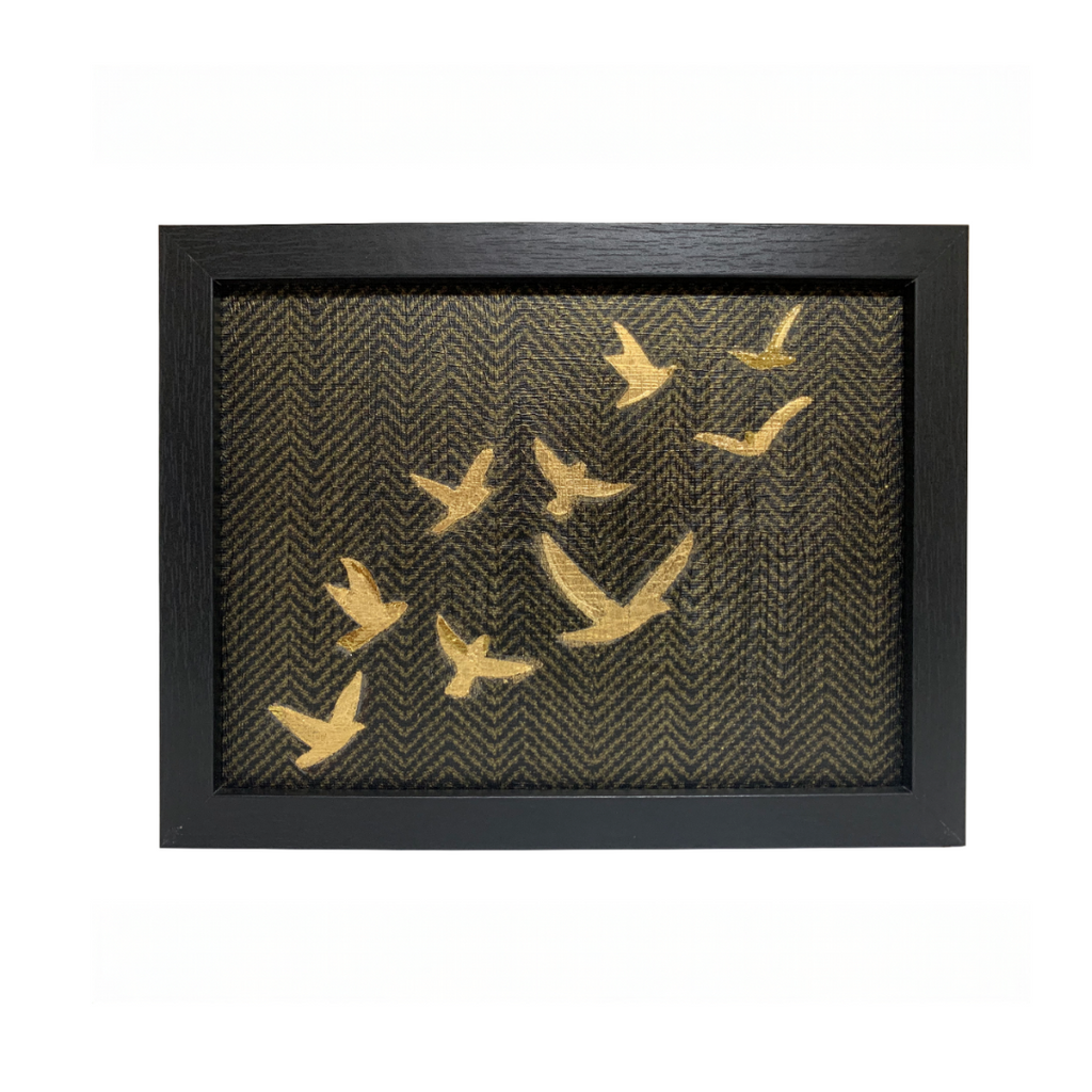 Art mural - Golden Flock