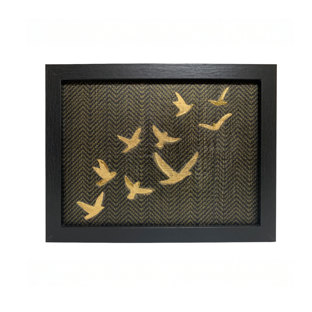 Art mural - Golden Flock