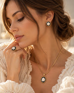 Earrings - White Rose Stud