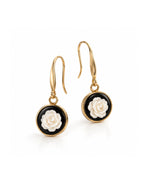 Earrings - White Rose Drop
