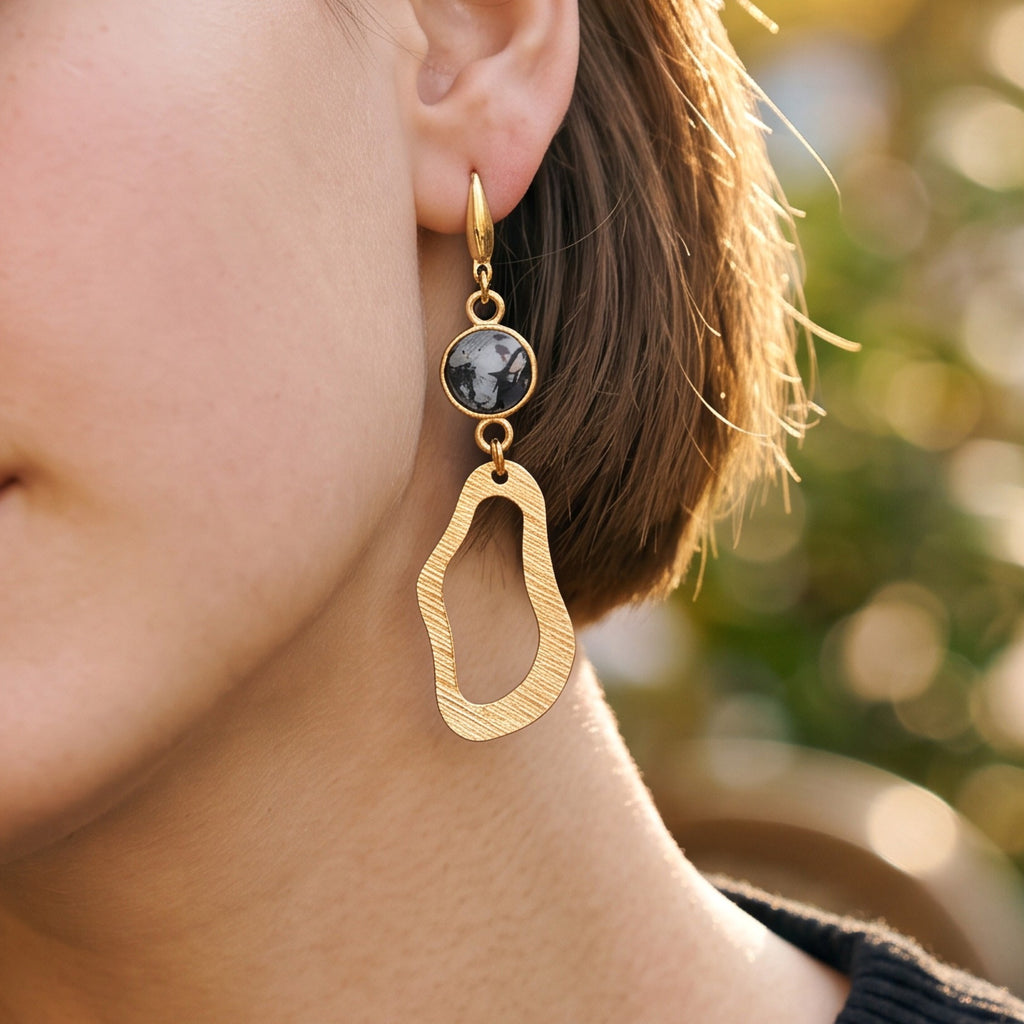 Boucles d'oreilles - Organiques (foncées)