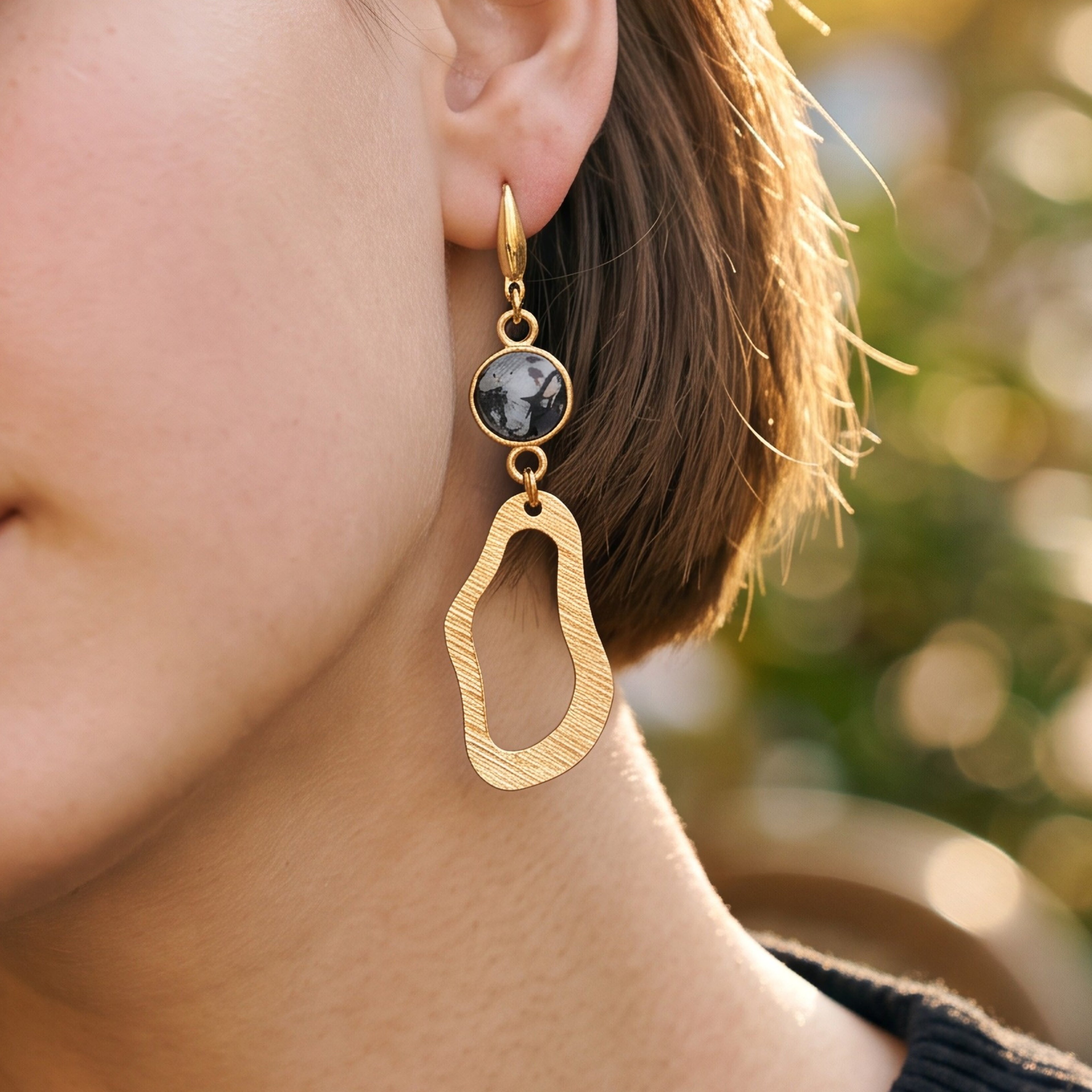 Boucles d'oreilles - Organiques (foncées)