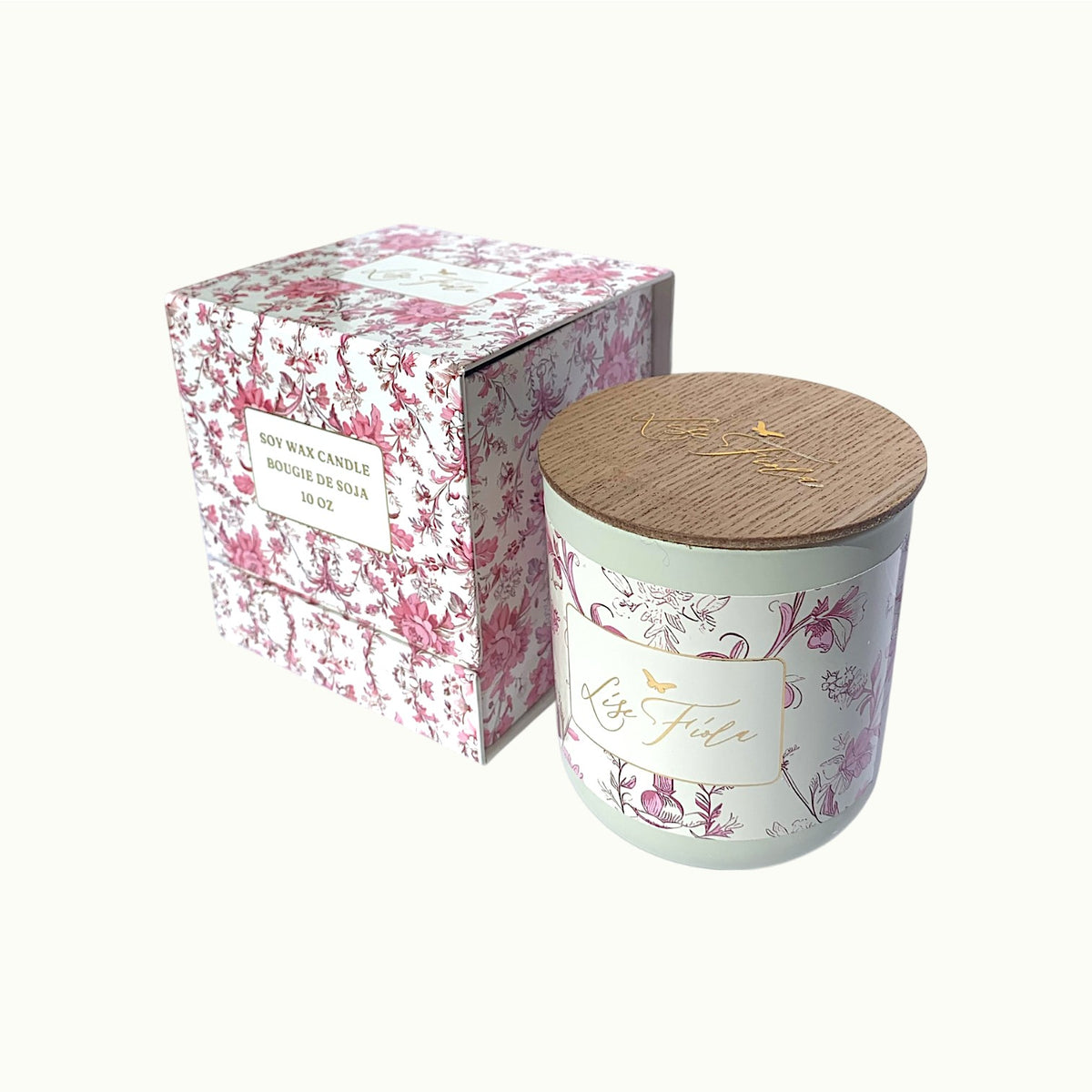 Candle - Vanilla Coconut Soy Wax Candle - 10 oz