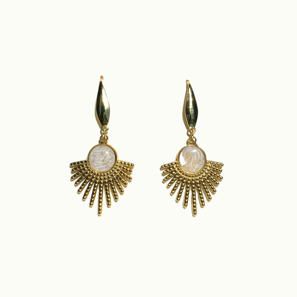 Boucles d'oreilles - Marbre Forever Light