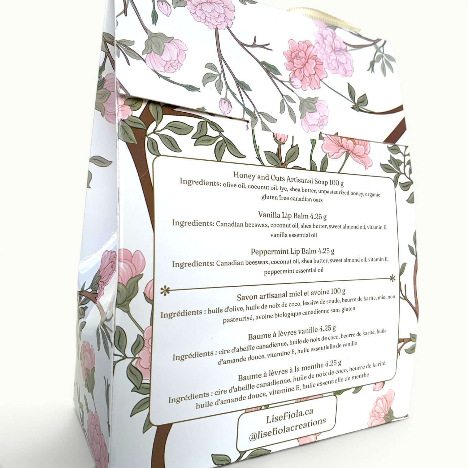 Body Care Gift Set - Botanical Soap and Lip Balms