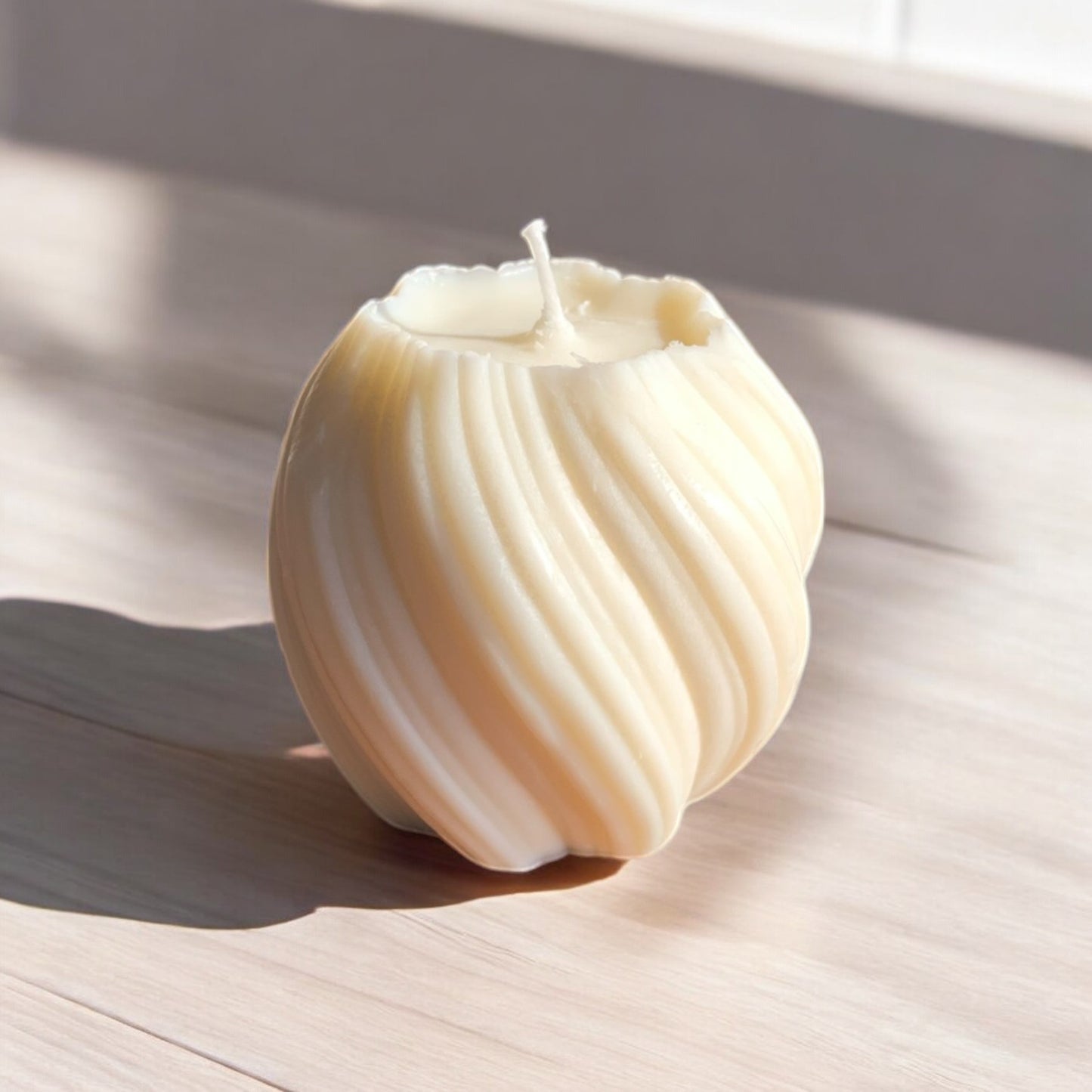 Bougie - Colonne ondulée bio