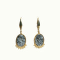 Earrings - Oval Drop (dark)
