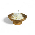 Decor - Golden Dish and Peonies Candle