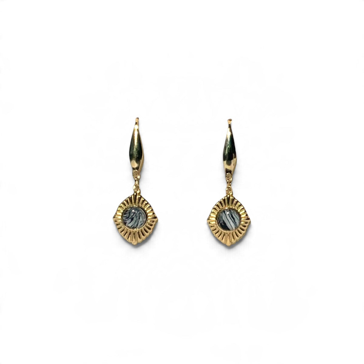 Earrings - Golden Eye (dark)