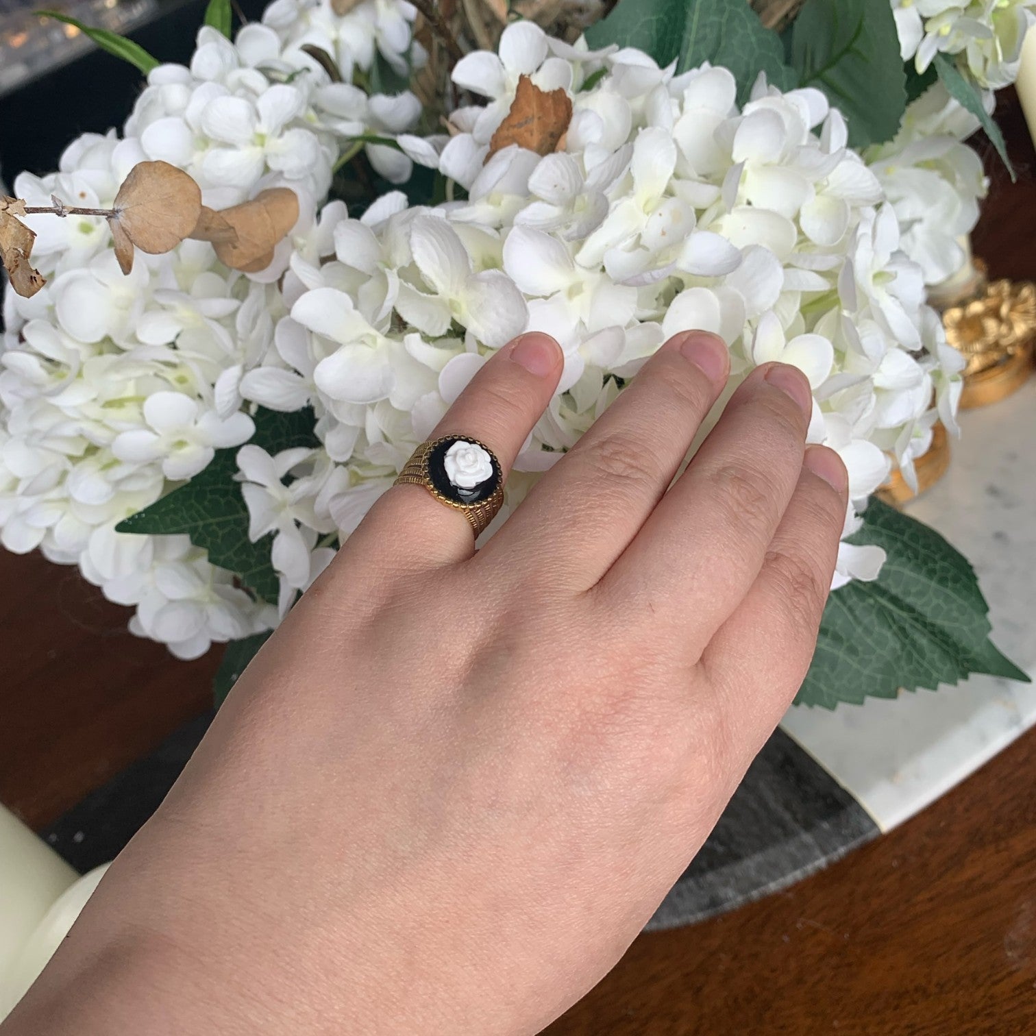 Ring - Round Rose