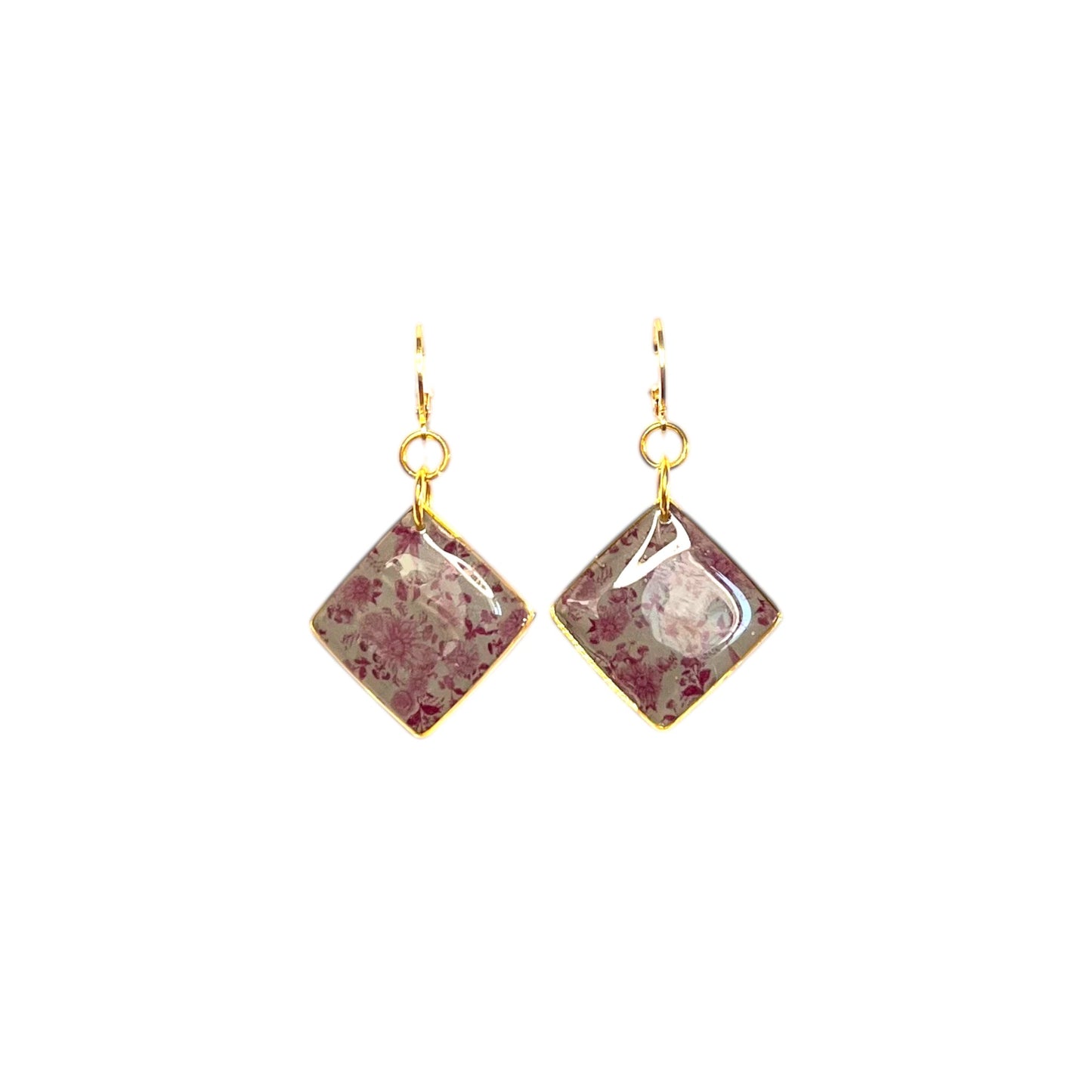 Boucles d'oreilles - Chinoiserie scintillante