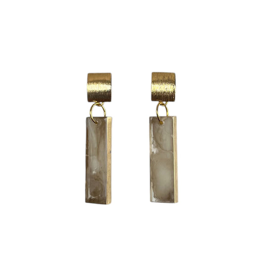 Earrings - Gold Bar, Long