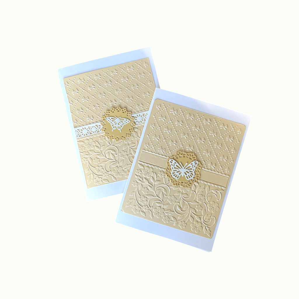 Carte de vœux - Papillons en vol