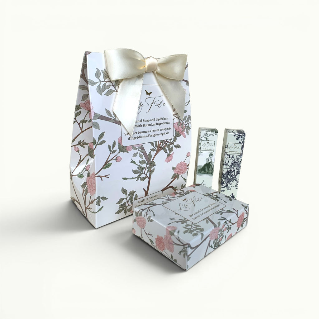 Body Care Gift Set - Botanical Soap and Lip Balms
