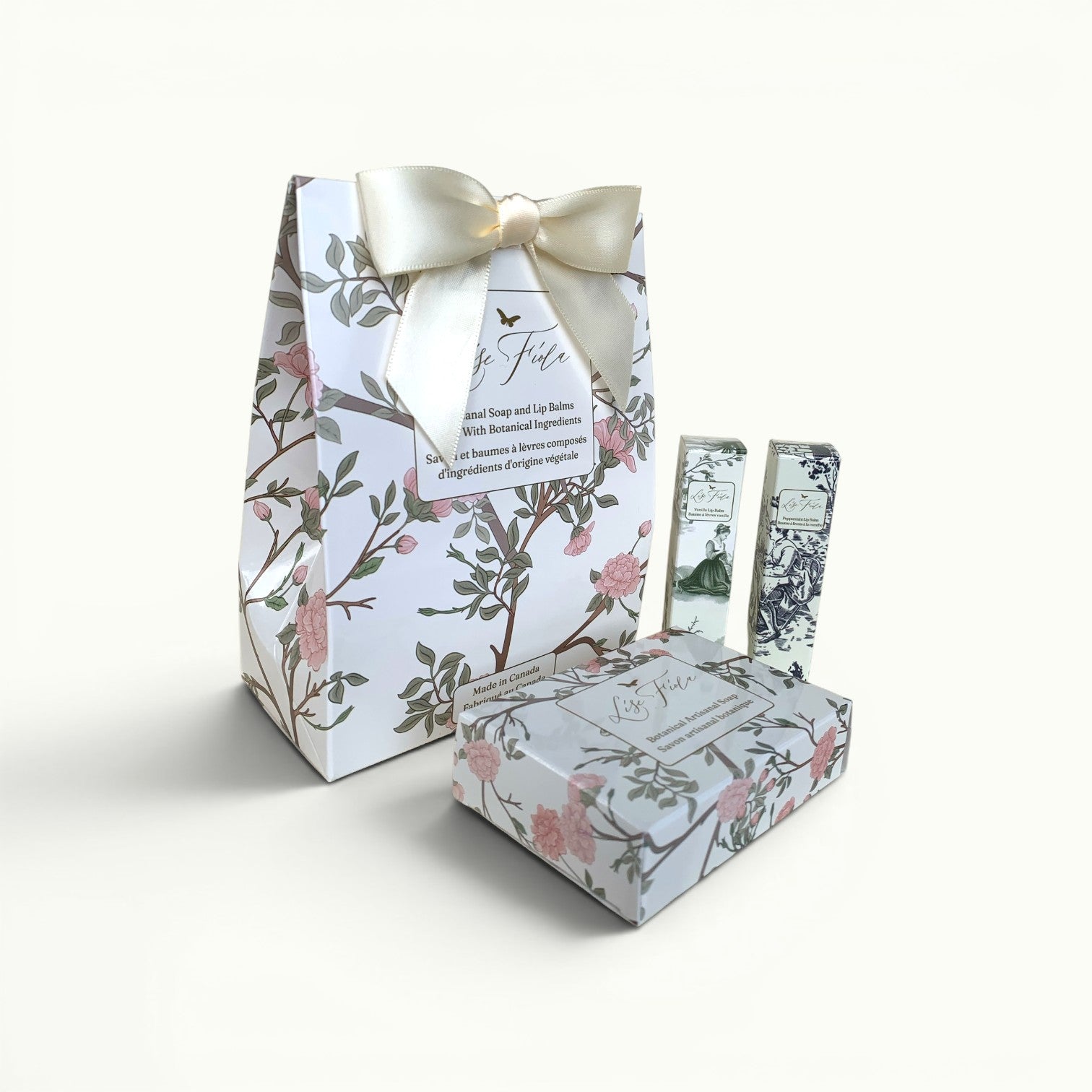 Body Care Gift Set - Botanical Soap and Lip Balms